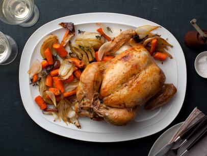 Adapted and modified Ina Garten's roast chicken recipe. It's a simple and delicious dish!
