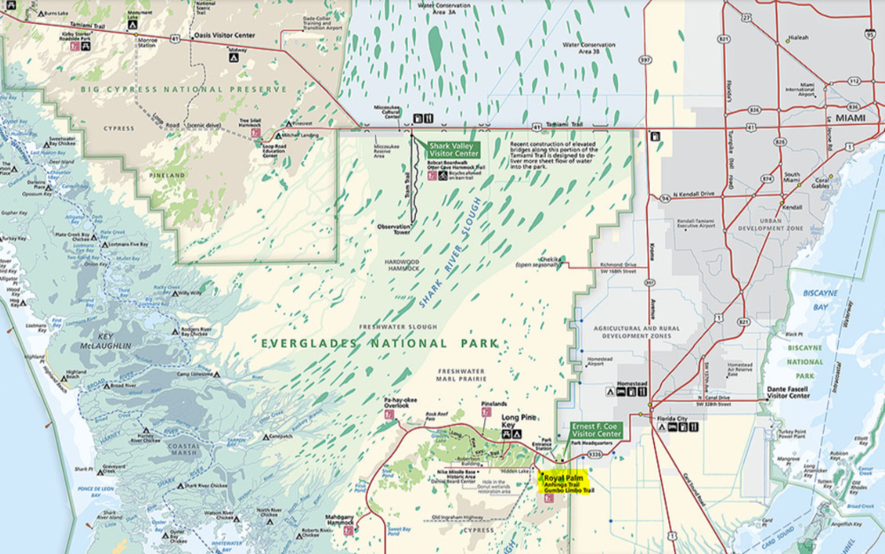 Everglades National Park Map