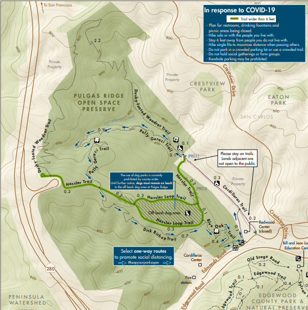 Pulgas Ridge Map