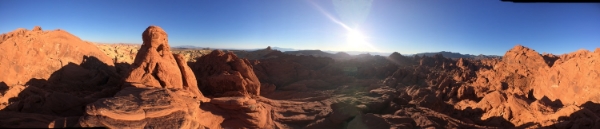Valley of Fire Panoramic Shot. See More At www.femalehiker.com