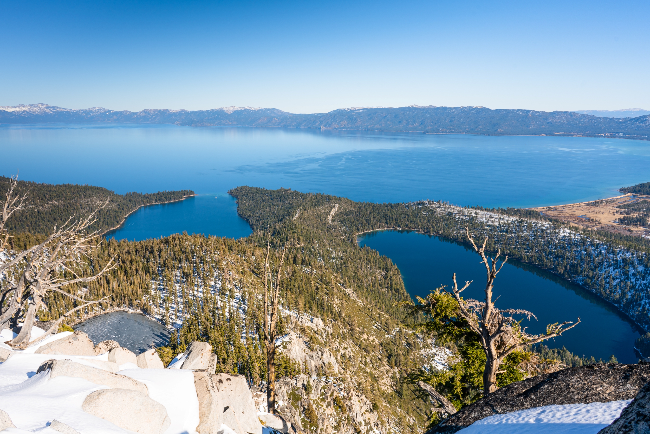 Snowshoeing in lake tahoe