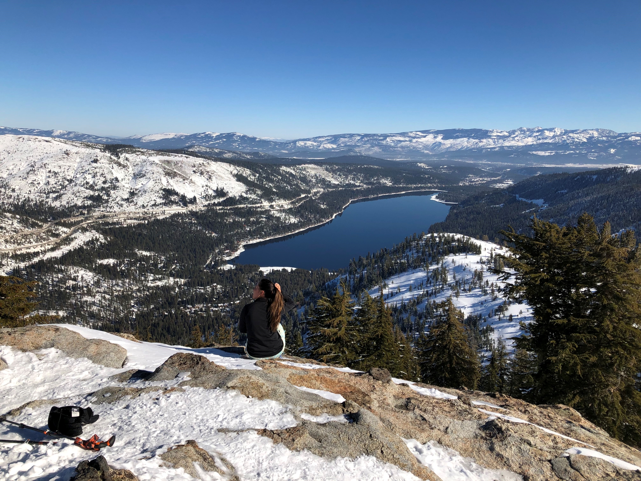 Snowshoeing in lake tahoe