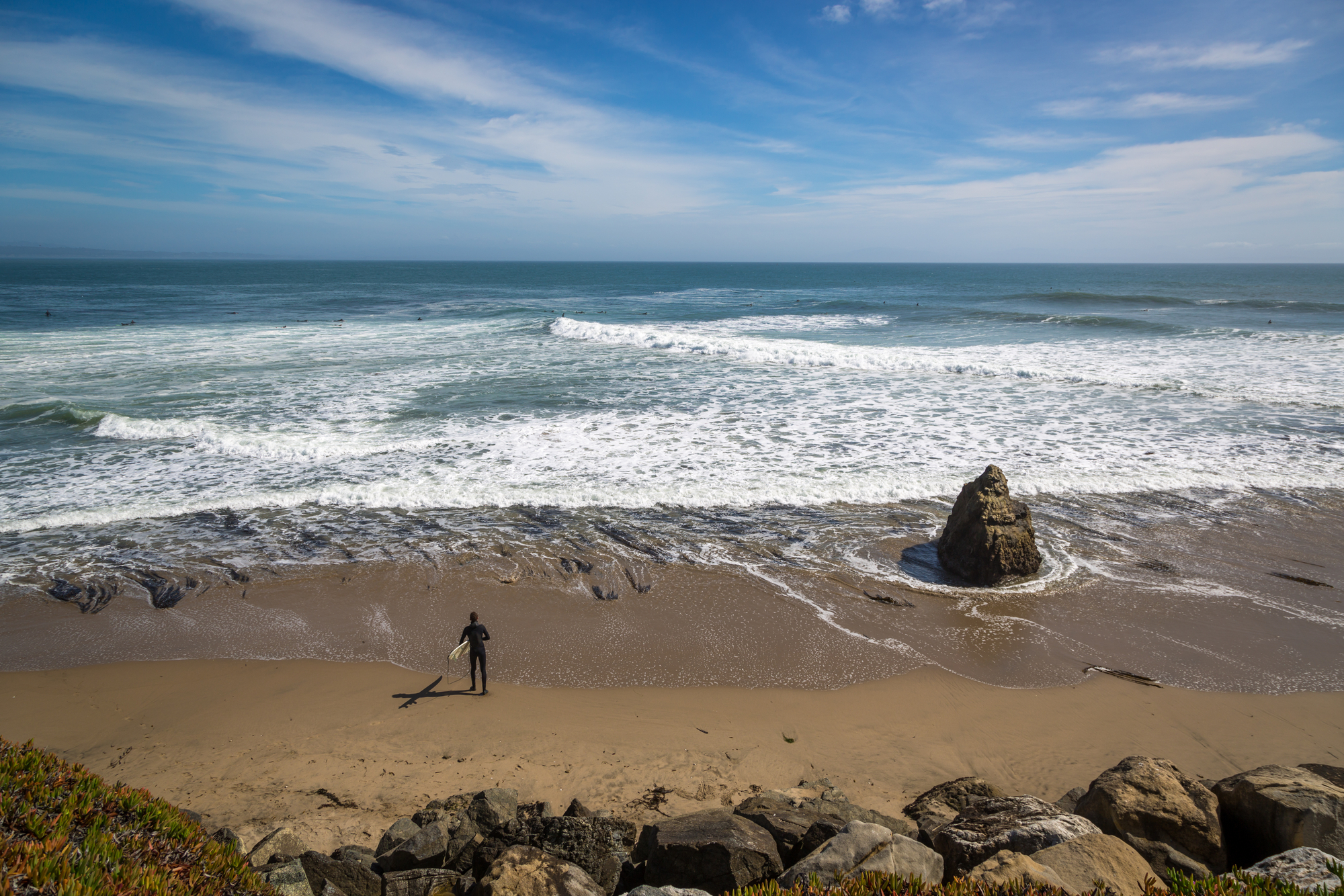 ocean views on the hiking trails in Santa Cruz