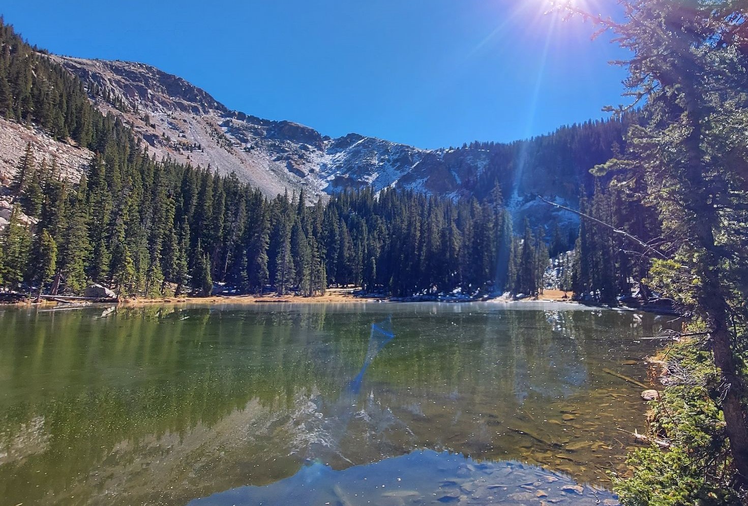 Nambe lake trail near Santa Fe