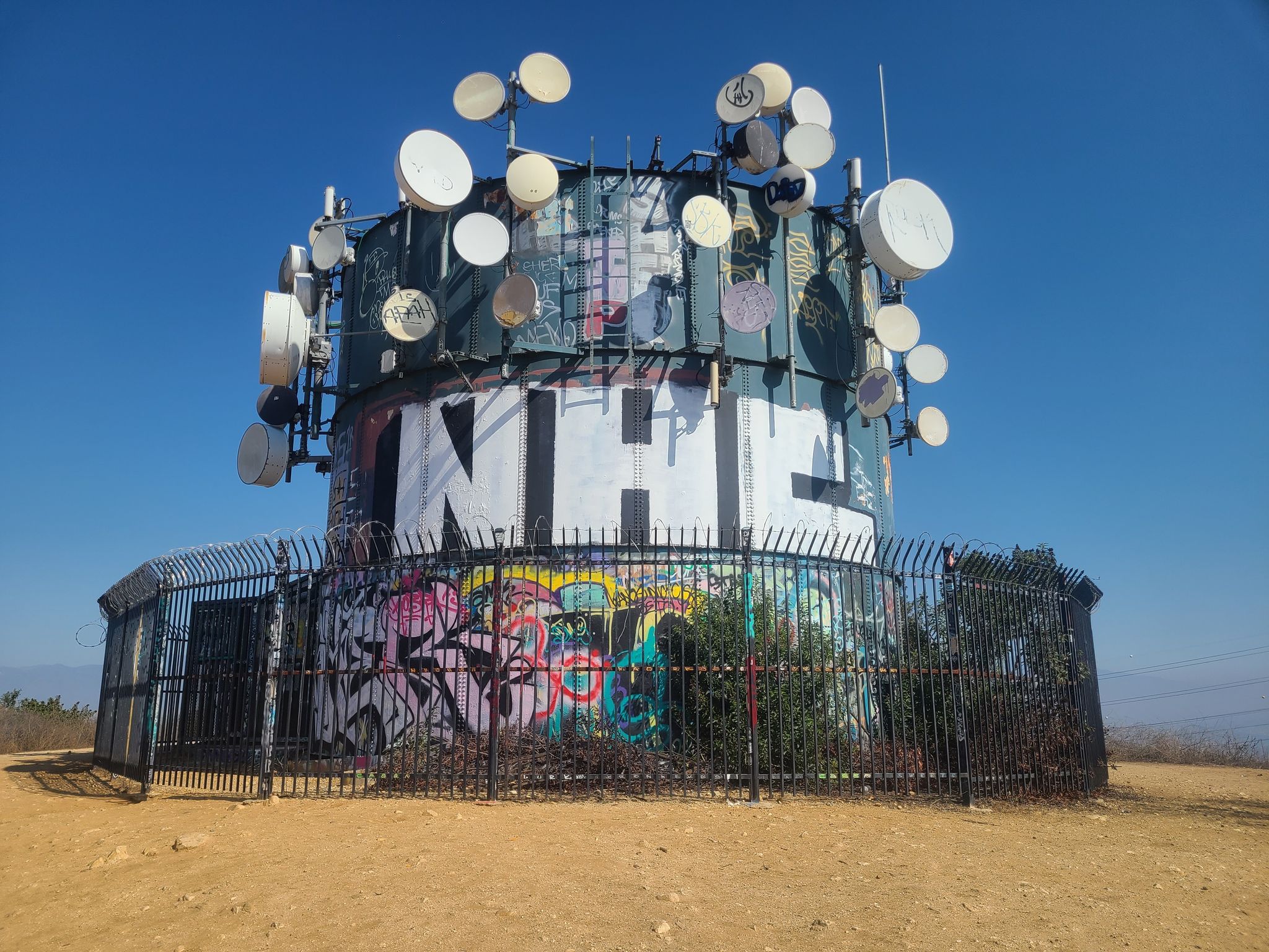 Water Tank in the Whittier hiking trails