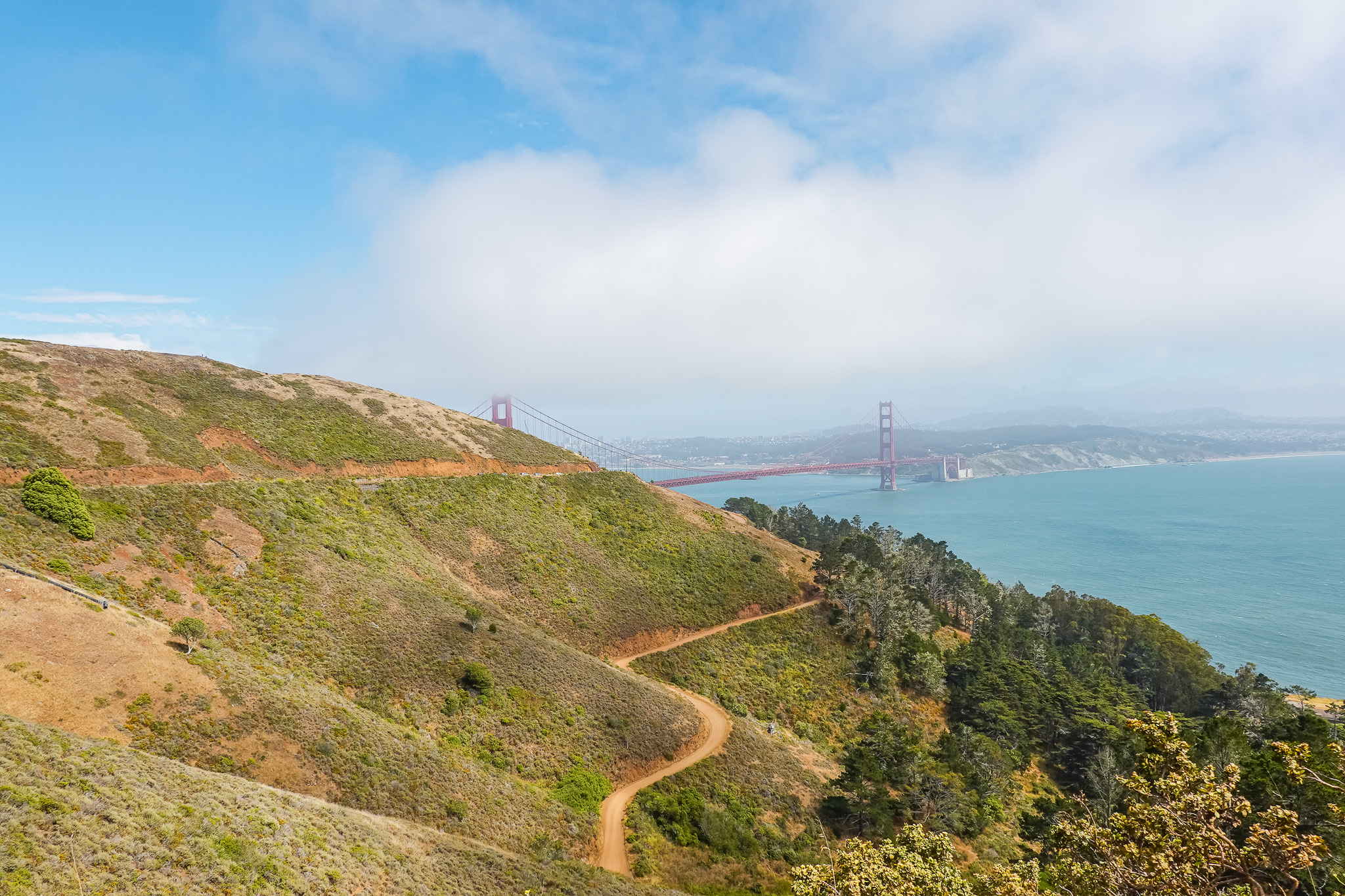 Epic views in San Francisco of Golden Gate Bridge